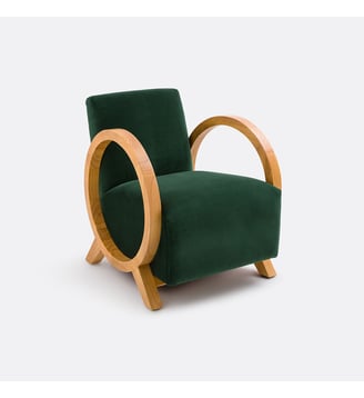 Fauteuil vintage Berti - La Redoute Interieurs - Vert