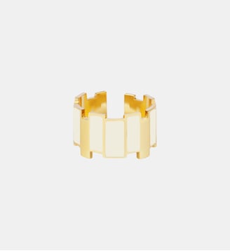 Bague ouverte - Bangle Up - Blanc sable et white sand