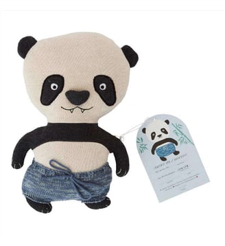 Peluche en coton motif animal - OYOY - Noir