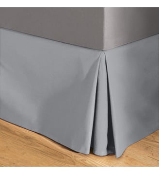 Cache sommier coton - La Redoute Interieurs - Gris clair