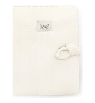 Protège carnet de santé Knot - Babyshower - Écru
