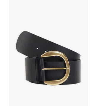 ceinture Marisa en cuir noir - Agnès b. - Noir