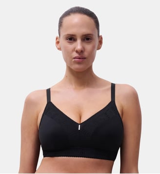 Soutien-gorge sans armature maintien maille douce - Chantelle - Noir