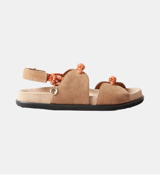 Sandales lacets torsadés - Claudie Pierlot - Camel
