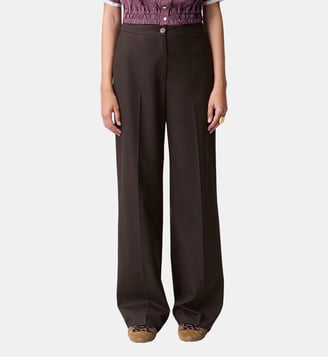 Pantalon droit laine - Claudie Pierlot - Marron