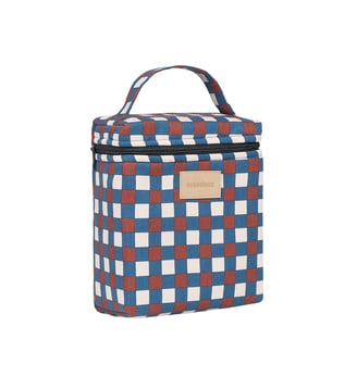 Sac isotherme pour biberon et déjeuner Hyde Park - Nobodinoz - Mosaïque bleu et rouge