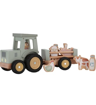 Tracteur avec remorque - Little Dutch - Multicolore
