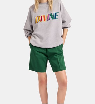 Sweat-shirt Off Court Divine Grey - La DoubleJ - Gris