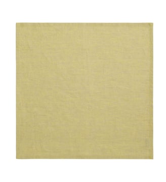 Serviette unie en lin, 170 gr/m², CHAMBRAY - Alexandre Turpault - Vert yuzu