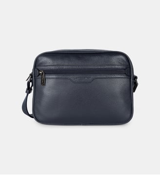 Sacoche Milano Gentlemen en cuir - Lancaster - Bleu foncé