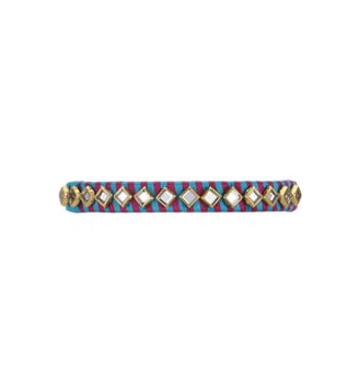 Bracelet Minati tissé - Hipanema - Bleu et rouge