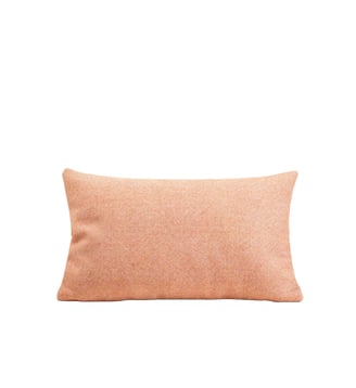 housse de coussin  100% laine chinée - Madura - Chiné orangette