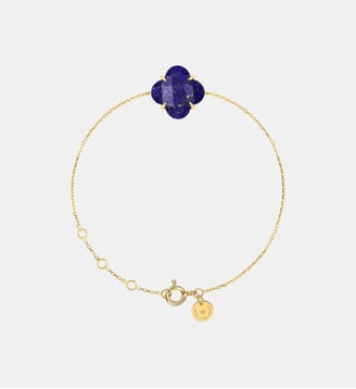 Bracelet, lapis lazuli, or jaune Morganne Bello