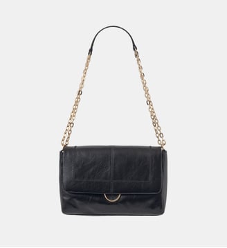 Sac stella en cuir naturel - Cuir de vachette - Caroll - Noir