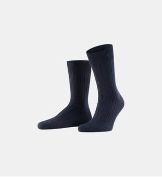 Chaussettes Teppich im Schuh Laine Vierge - Falke - Foncé navy c