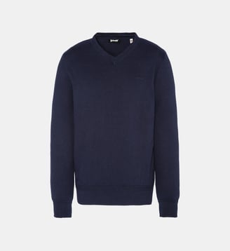 Pull col V - Schott - Marine