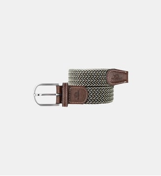 Ceinture tressée élastique Québec - Billybelt - Kaki foncé