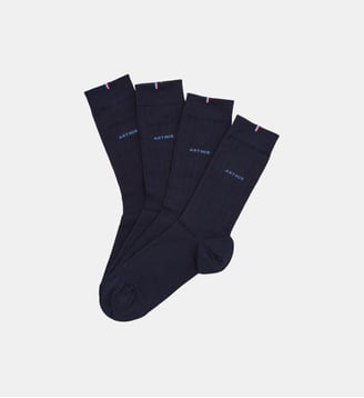Pack 2 chaussettes en viscose - Bambou Marine - Arthur - Marine