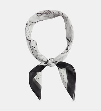 bandana Futura en coton noir - Agnès b. - Noir