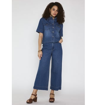 Chemise En Jean À Manches Courtes Diego - Maison 123 - Stone used