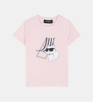 T-shirt à manches courtes - Karl Lagerfeld Kids - Rose love