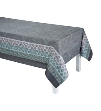 Nappe enduite Bastide 100% coton - Le Jacquard Francais - Gris et taupe