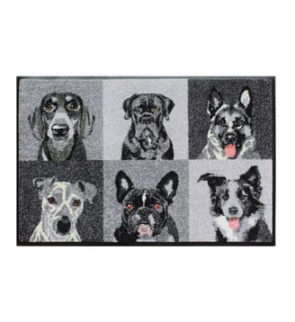 Tapis decor caoutchouc & nylon - Garnier Thiebaut - Blanc