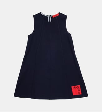 Robe sans manches avec logo - MAX&Co. - Bleu nuit