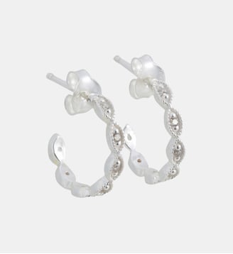 Créoles Argent Garanti et Oxydes de Zirconium - Balaboosté - Argenté