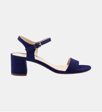 Sandales moyen talon - Jules & Jenn - Bleu