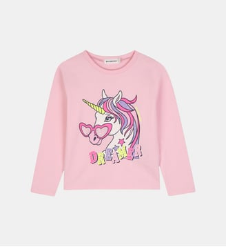 Tee-shirt manches longues - Billieblush - Rose bonbon