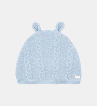 Bonnet -  laine cachemire petit ours - Tartine Et Chocolat - Bleu