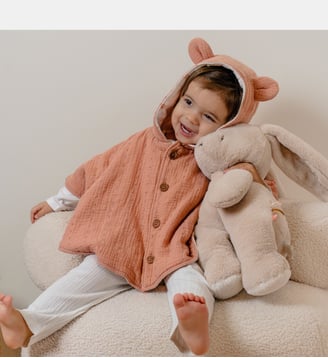 Poncho - Noukie's - Rose