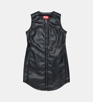 Robe sans manches avec logo - Diesel Kids - Noir