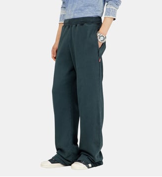 Pantalon de survêtement effet usé avec détails en cristal - Diesel - Vert foncé