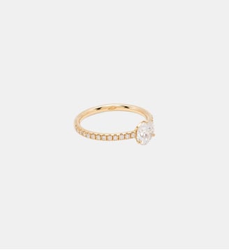 Solitaire Absolu.e 1 carat pavé Loyal.e Paris