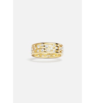 Bague Graphique - APM Monaco - Jaune