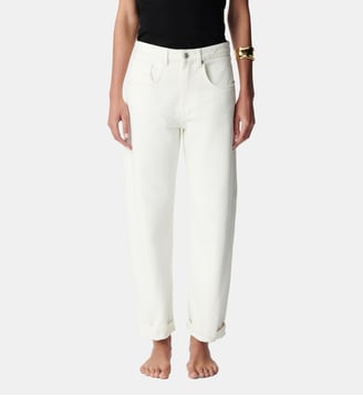 Jean droit 7/8e ANDERS - Ikks - Off white