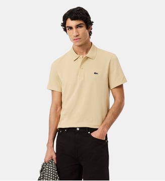 Polo regular fit en coton mélangé - Lacoste - Beige