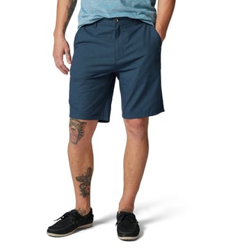 Short droit en coton stretch Gunn, 23 cms - Rodd & Gunn - Bleu