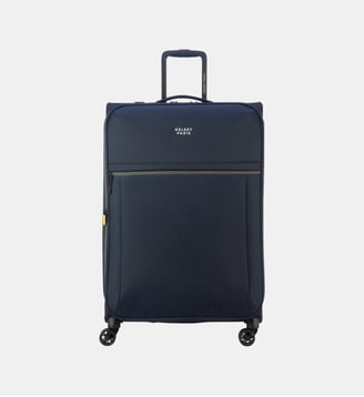 Valise souple extensible Brochant 4R 77,5 cm - Delsey Paris - Bleu foncé