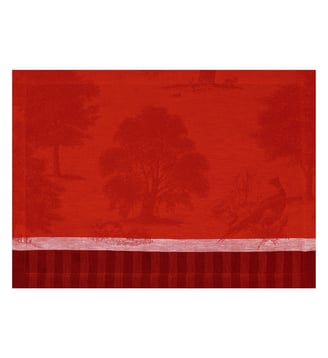 Set de table Souveraine - Le Jacquard Francais - Rouge carmin