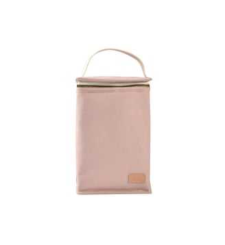 Pochette repas  isotherme canvas rose poudré - Beaba - Rose