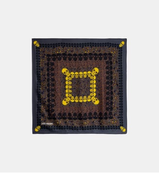 Foulard Debbie Garden 85 - Zadig&Voltaire - Gris road