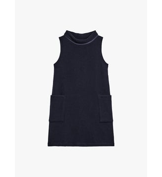 robe midi en laine - Agnès b. - Bleu midnight