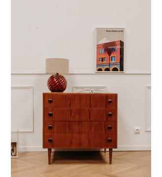 Grande commode scandinave Olga N°314- Produit chiné - Debongout - Bois foncé