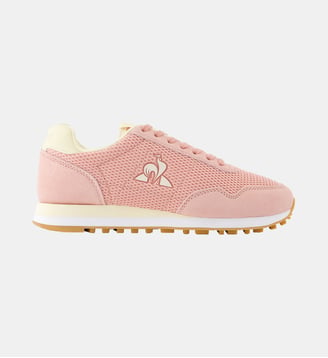 Sneakers rétro-running avec détail suede Astra - Le Coq Sportif - Peach beige