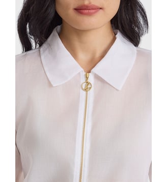 blouson Marlon en coton blanc Agnès b.