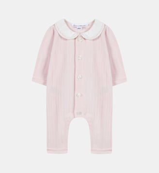 Combinaison longue - Rosée coton col Claudine - Tartine Et Chocolat - Rose pâle