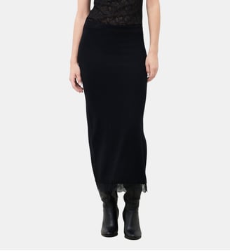 Jupe jclaudine - Laine rws - Caroll - Noir